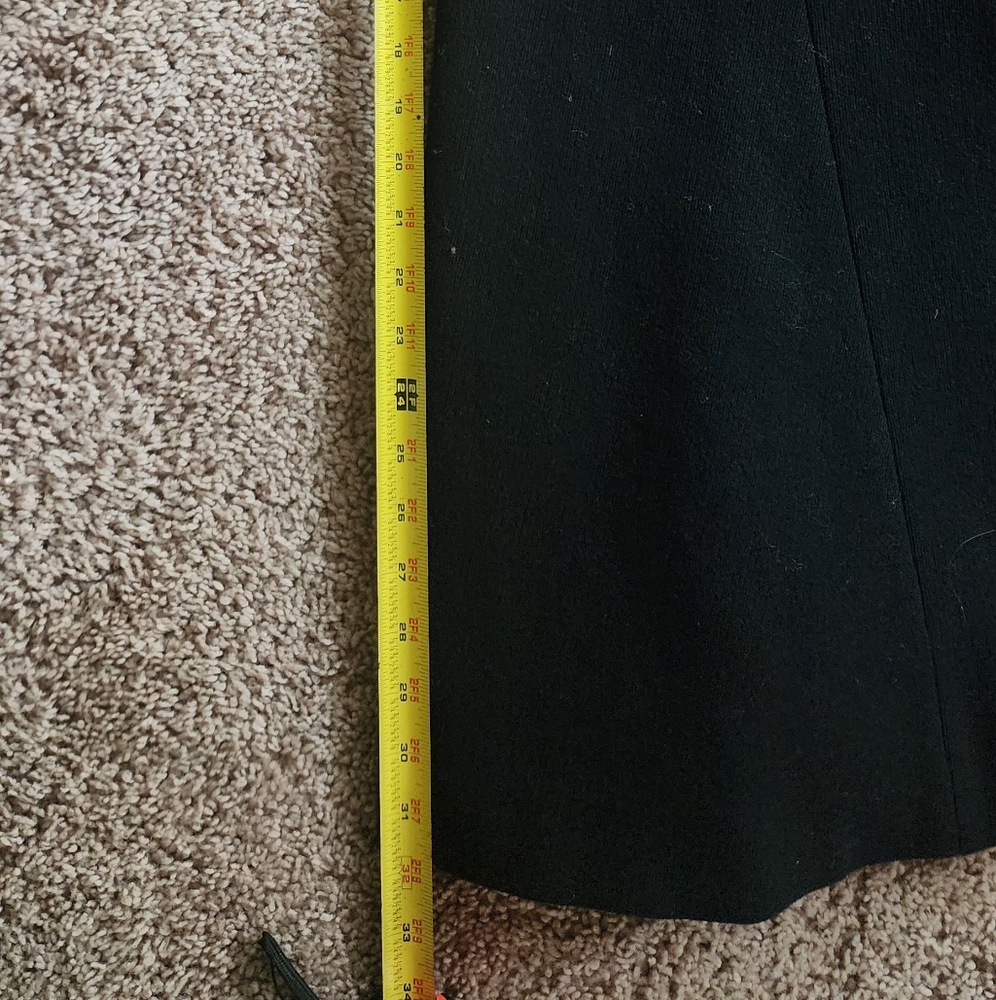 Montaldo's Nipan Coature Vintage Wool Elegant Black Long Coat Sz 10 - Picture 13 of 16